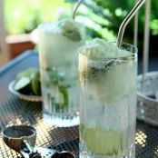 LIME SHERBET MOJITO FLOAT COCKTAIL